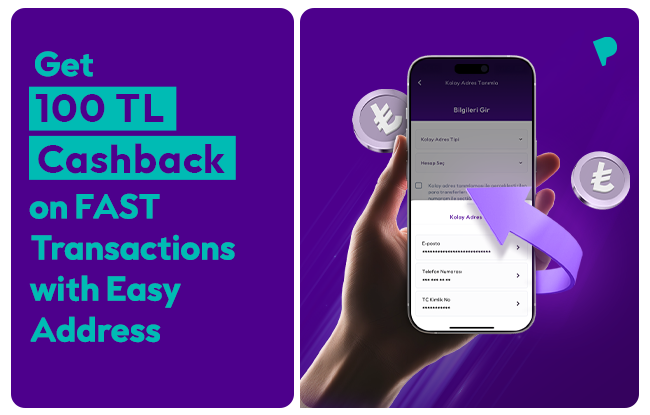 100 TL Cashback on Your First FAST Transaction