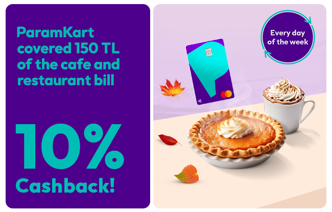 Get 10% cashback at cafes and restaurants with ParamKart!