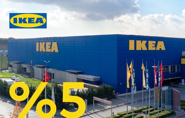 5% Cashback for your purchases at IKEA with ParamKart.