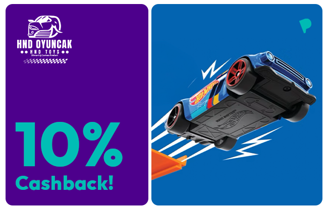 10% Cashback at HND Toys for ParamKart Holders!