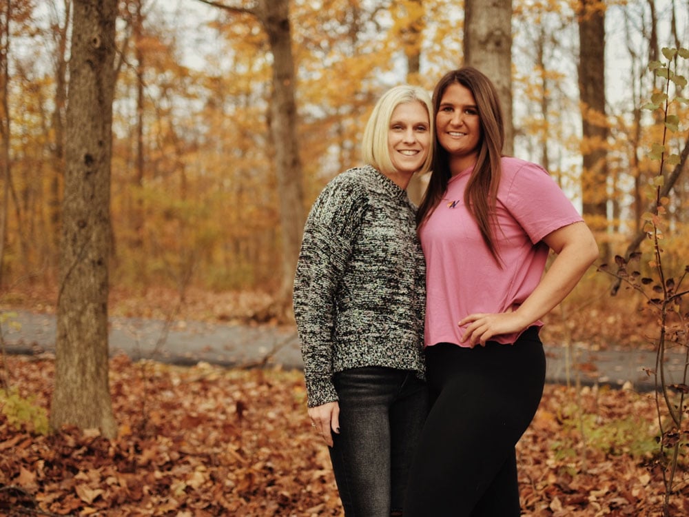 Two young women