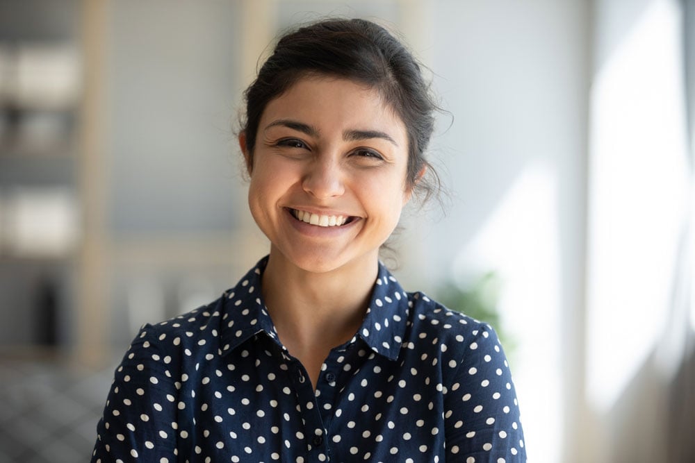 Smiling young woman