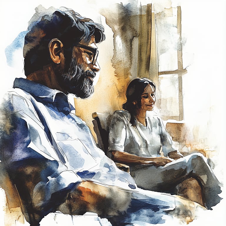 A dad and daughter together