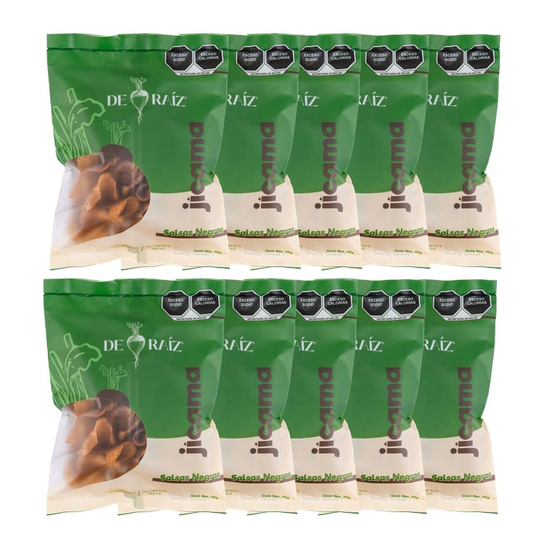 Pack 10 Bolsas de 70g | Sabor Salsas Negras