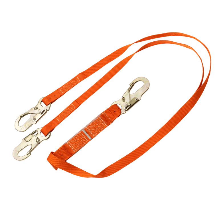 LINEA DE VIDA CON AMORTIGUADOR DOBLE GANCHO CHICO