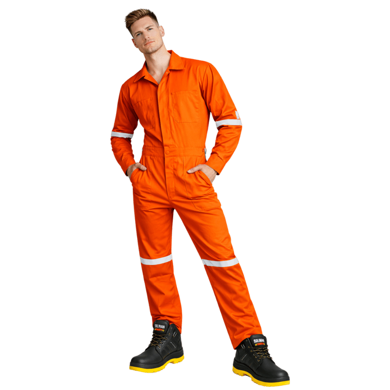 OVEROL NARANJA CON REFLEJANTE