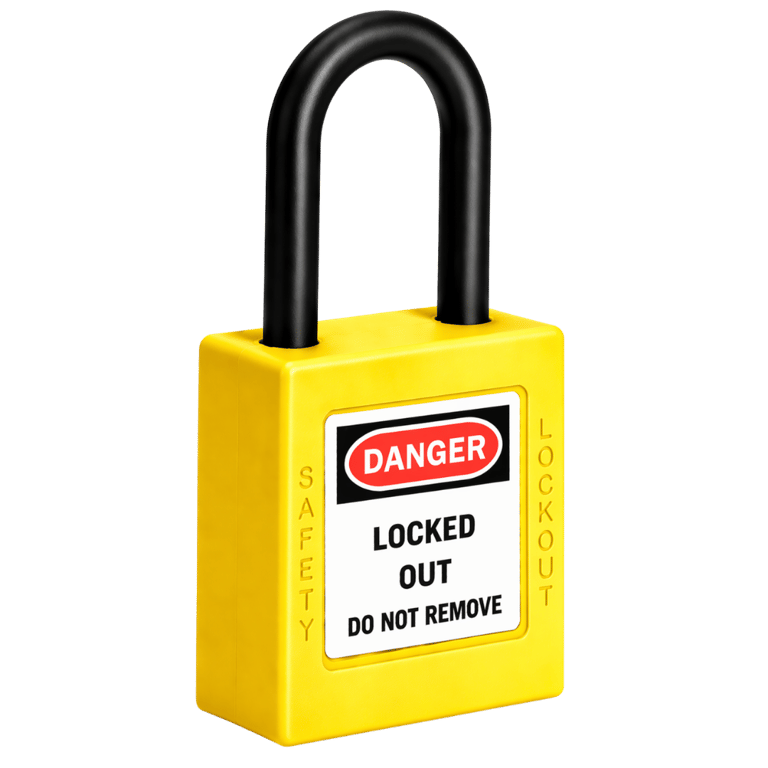 CANDADO DE BLOQUEO DIELÉCTRICO NYLON SAFELOCK COLOR AMARILLO