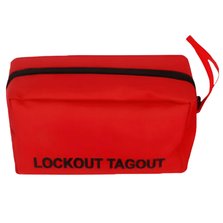 BOLSA DE SEGURIDAD PARA EQUIPO LOTO PORTATIL 19x11x7cm COLOR ROJO_ B51
