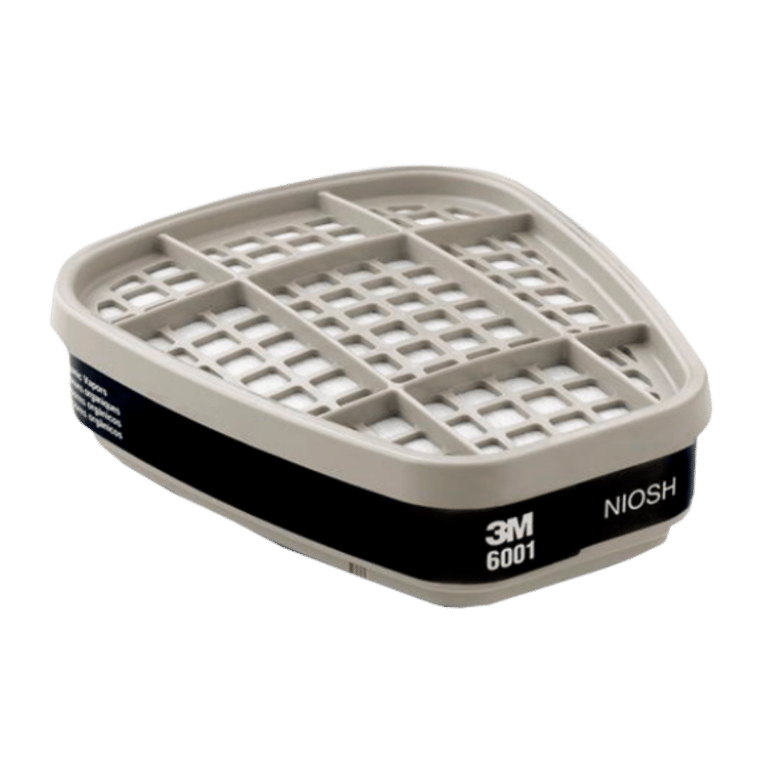 CARTUCHO CONTRA VAPORES ORGANICOS 6001 3M PQT (2 PIEZAS)