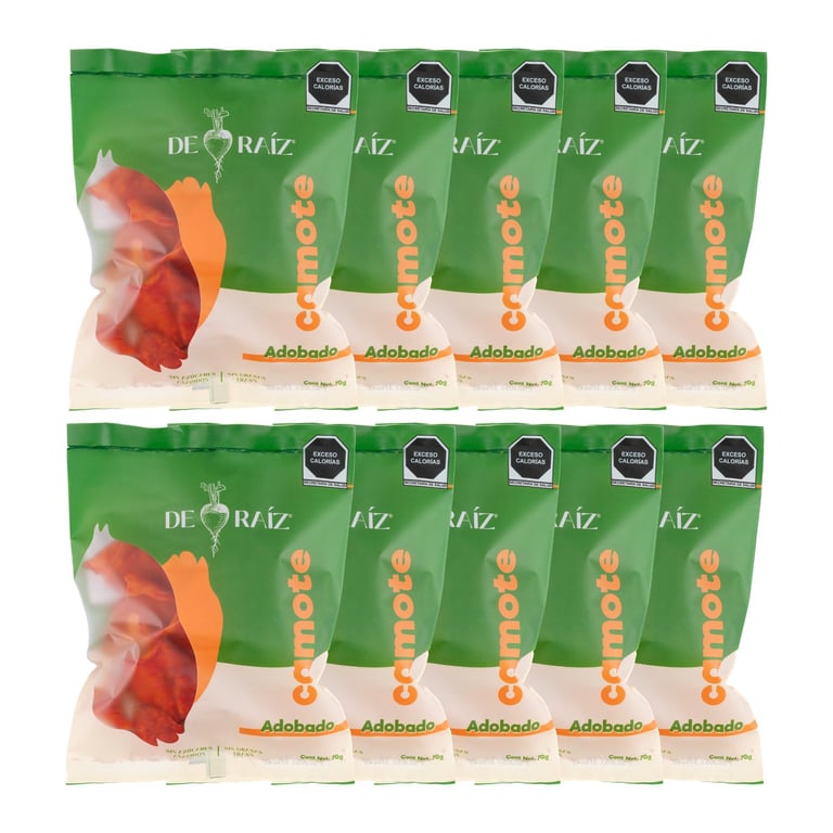 Pack 10 Bolsas de 70g | Camote Adobado