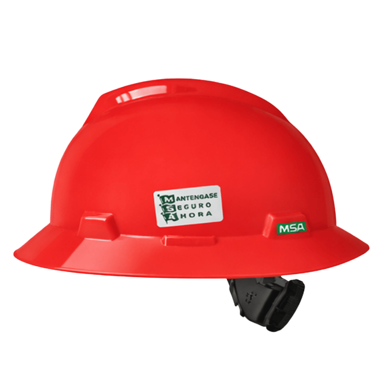 CASCO V-GARD DE ALA AMPLIA FASTRACK III MSA 10032991 COLOR ROJO