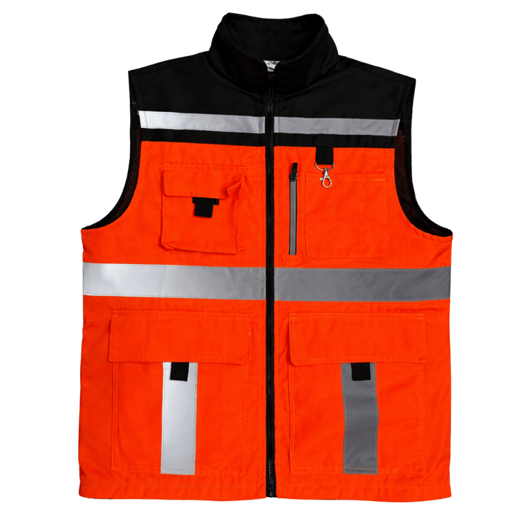 CHALECO EJECUTIVO INGENIERO RUMBLEX NEGRO/NARANJA