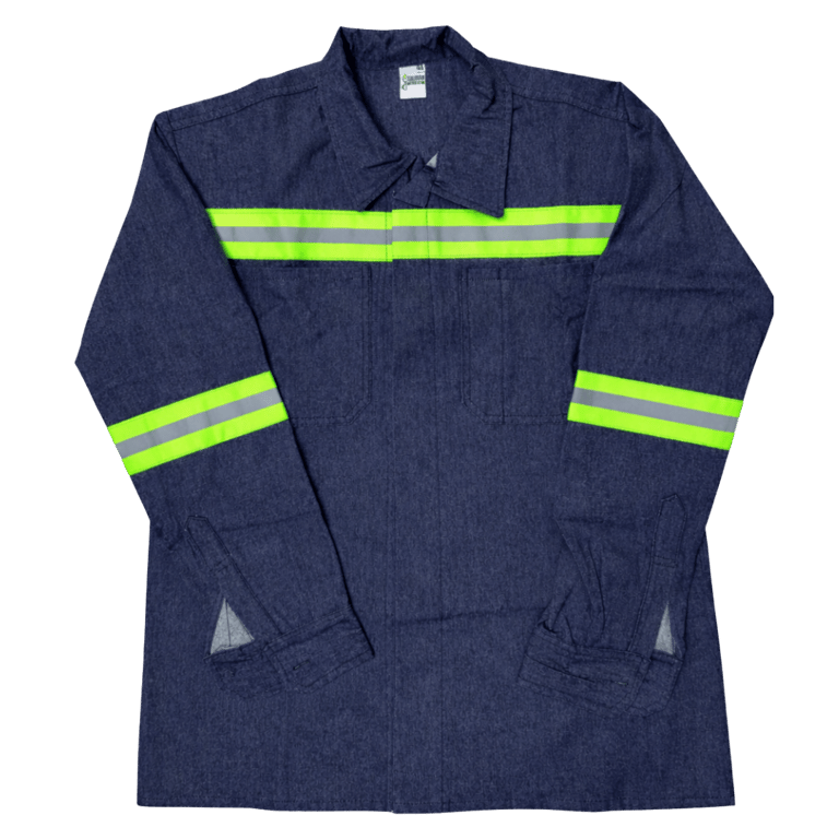 CAMISA DE MEZCLILLA CON REFLEJANTE 8 oz