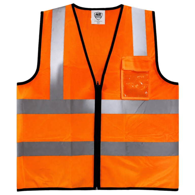 CHALECO CLASE II TIPO R CON PORTA GAFETE SUPER LX  SR1060 2 COLOR NARANJA