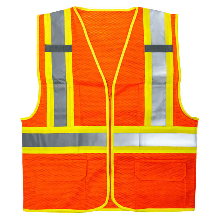 CHALECO ALTA VISIBILIDAD COLOR NARANJA