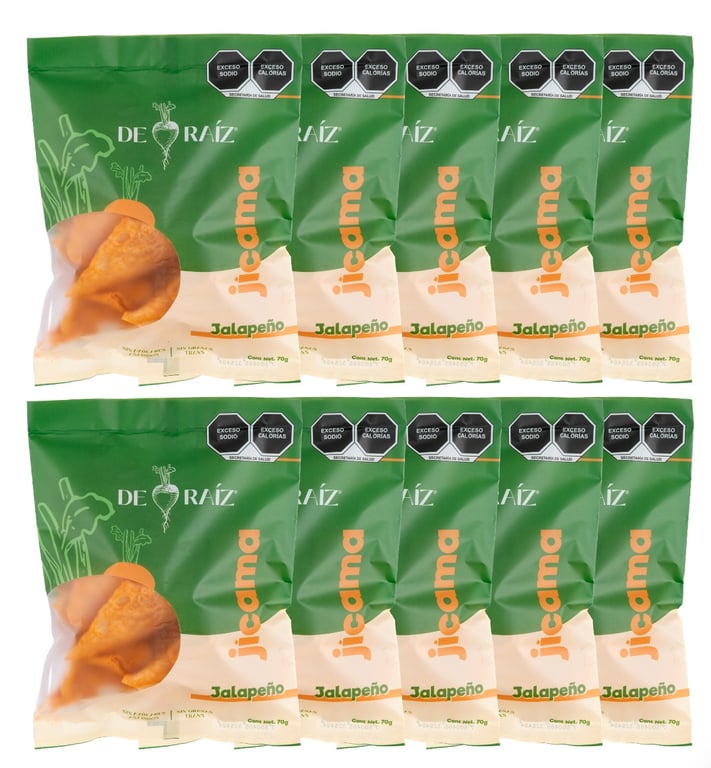 Pack 10 Bolsas de 70g | Sabor Jalapeño