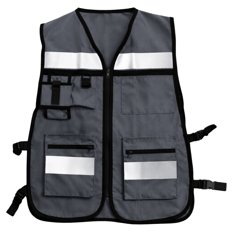 CHALECO SUPERVISOR BRIGADISTA COLOR GRIS OXFORD