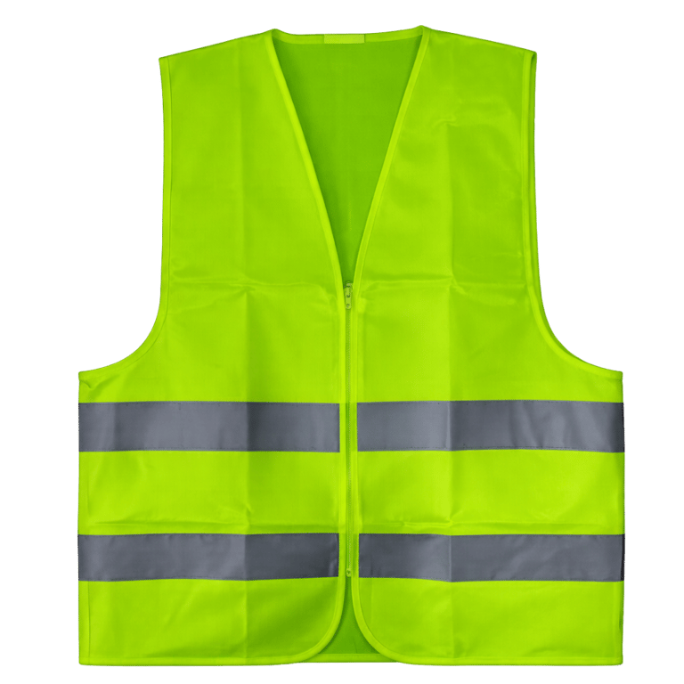 CHALECO CLASE II CON CIERRE COLOR VERDE