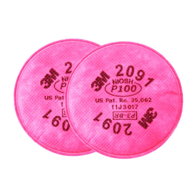 FILTRO PARA PARTICULAS 2091 ROSA 3M PQT (2 PZAS)