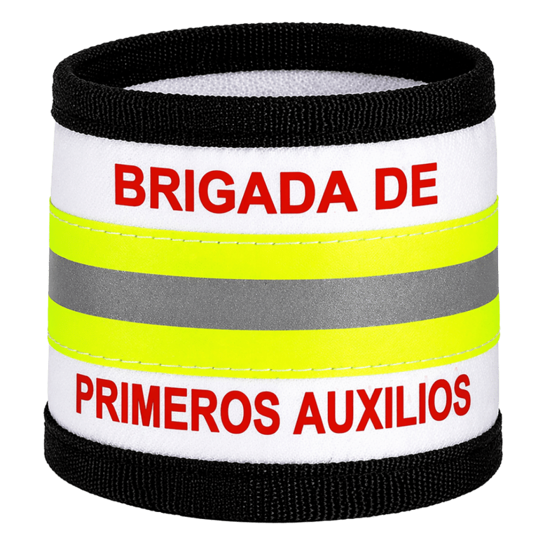 BRAZALETE DE SEGURIDAD PARA BRIGADA DE PRIMEROS AUXILIOS