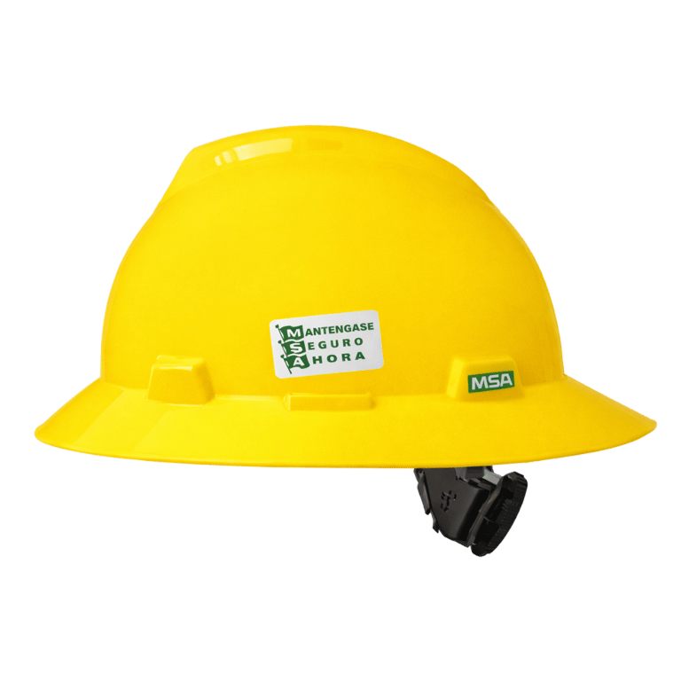 CASCO V-GARD DE ALA AMPLIA FASTRACK III MSA 10023676 COLOR AMARILLO