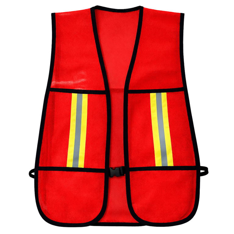 CHALECO DE MALLA COLOR ROJO