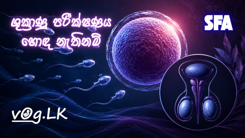 ශුක්‍රාණු පරීක්ෂණ වාර්තාව හොඳ නැත්නම් ඊළඟට කල හැකි දේ