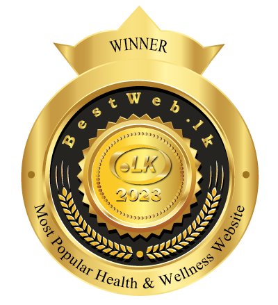 BestWeb.LK 2023 — Most Popular Health & Wellness Website award certificate