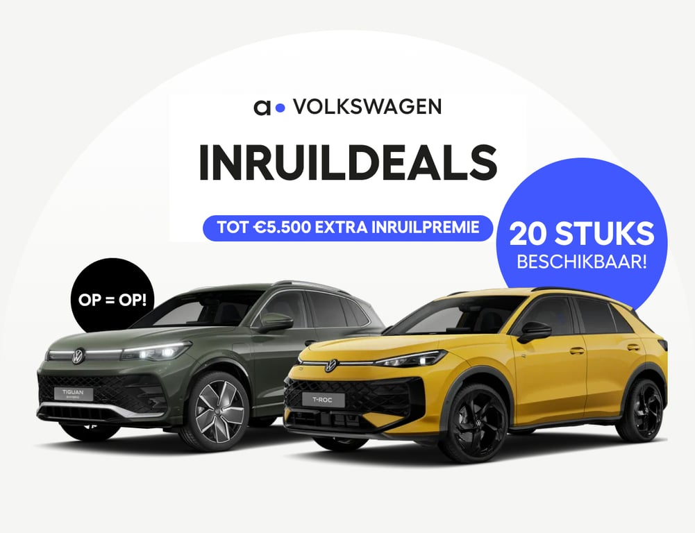 Volkswagen T-Roc & Tiguan Inruildeals