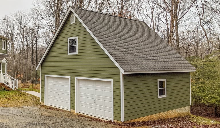 Attic Series 2 Car Garage 24x24