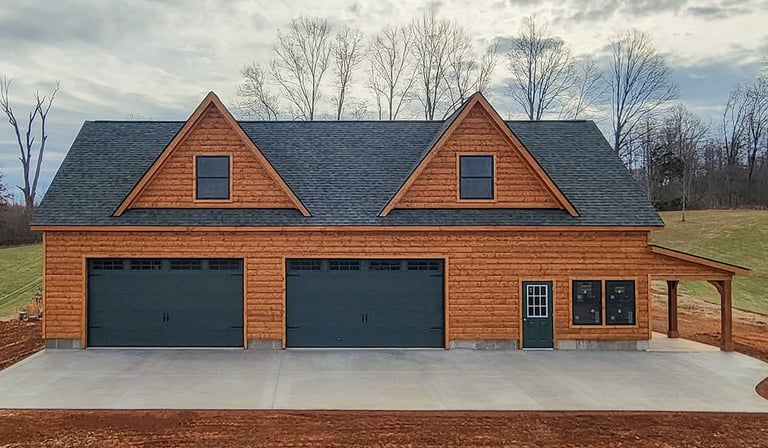 Dormer Series 2 Car Garage Extended 30x60