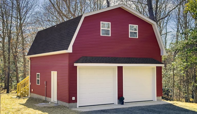 Gambriel Style 2 Car Garage 24x30