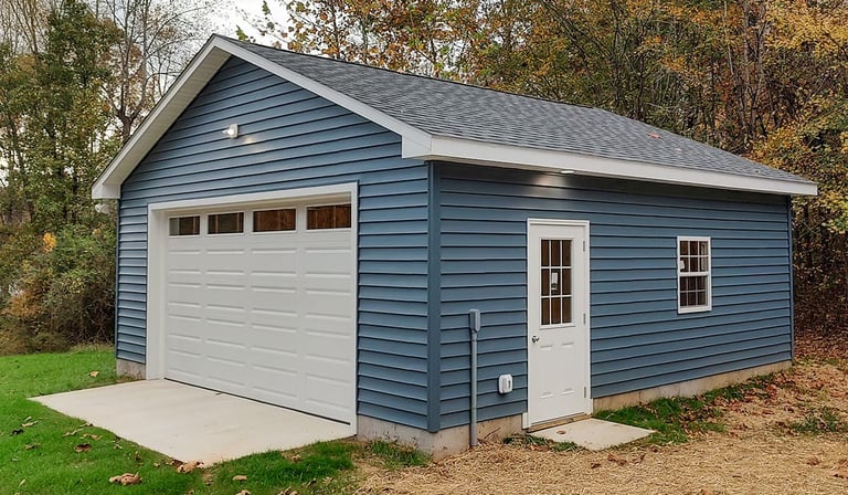 Single Story 1 Car Garage 24x24