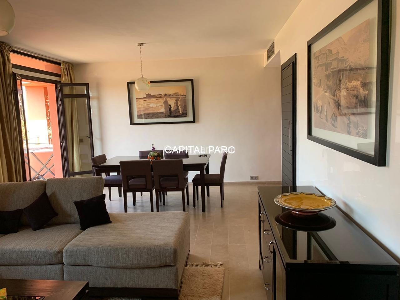 Appartement meublé 2 ch. à louer avec piscine, Marrakech — miniature 7