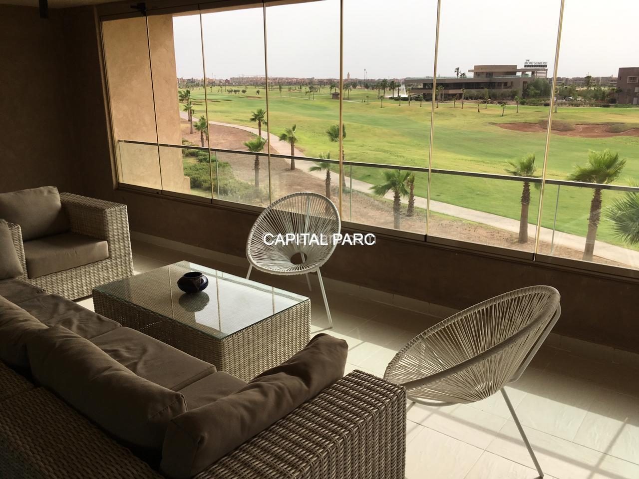 Appartement 151 m² 2 ch. à vendre Marrakech, vue golf — miniature 8