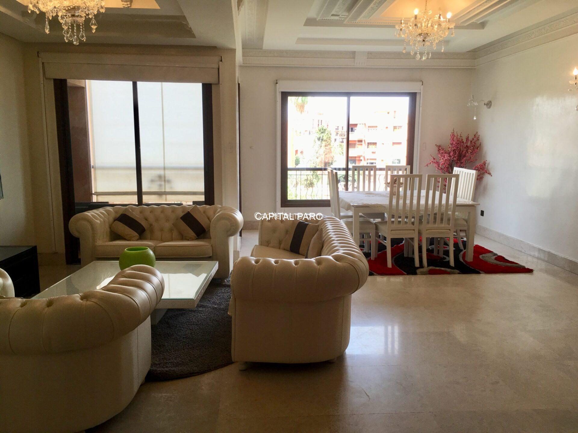 Appartement meublé 120 m² 2 ch. à louer Marrakech — Appartement meublé, Marrakech
