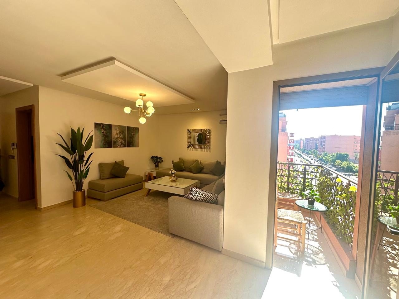 Appartement meublé 92 m² 2 ch. à louer Guéliz, Marrakech — miniature 2