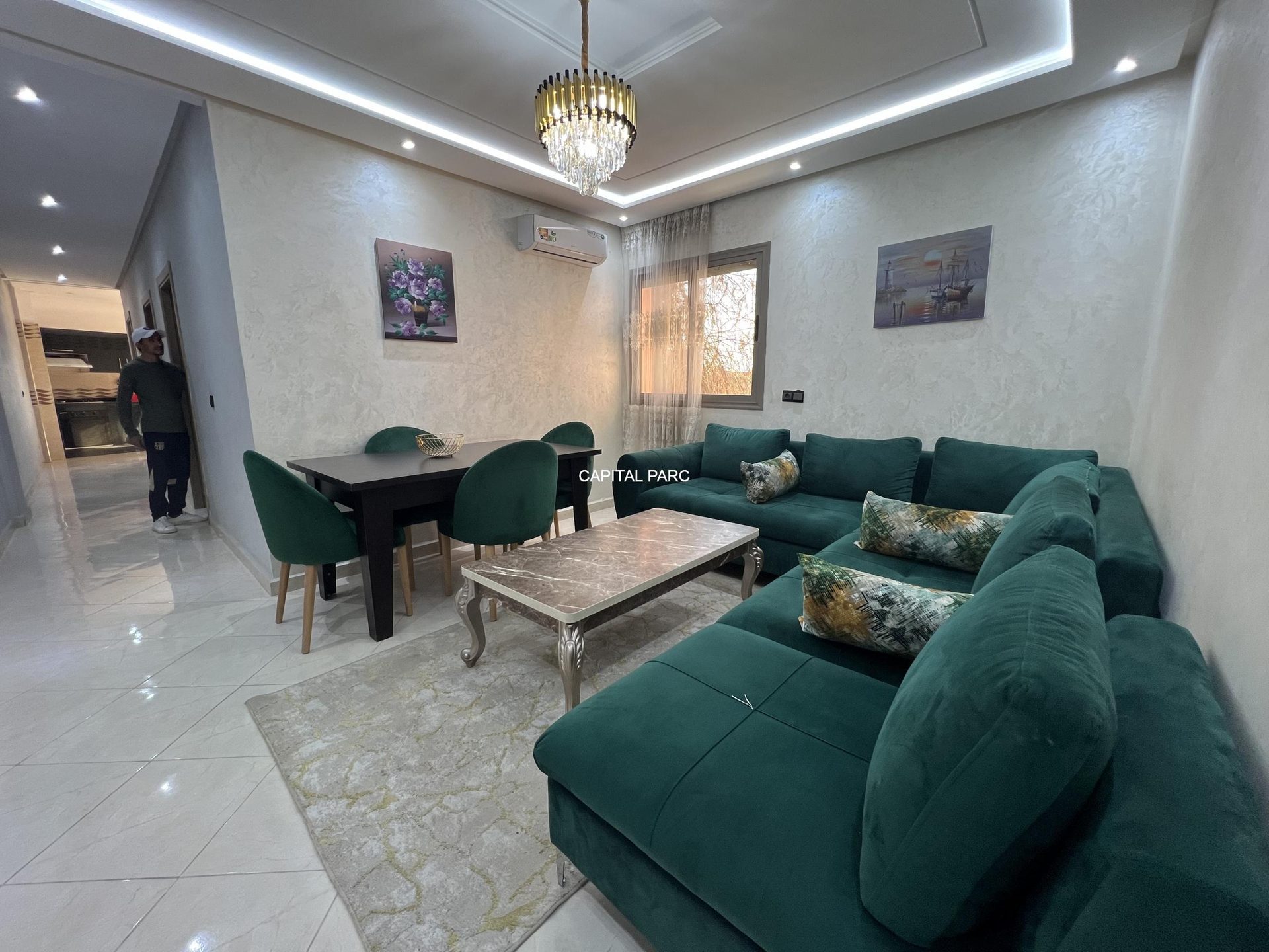 Appartement meublé 66 m² avec terrasse à louer El Ghoul, Marrakech — Appartement meublé, Marrakech