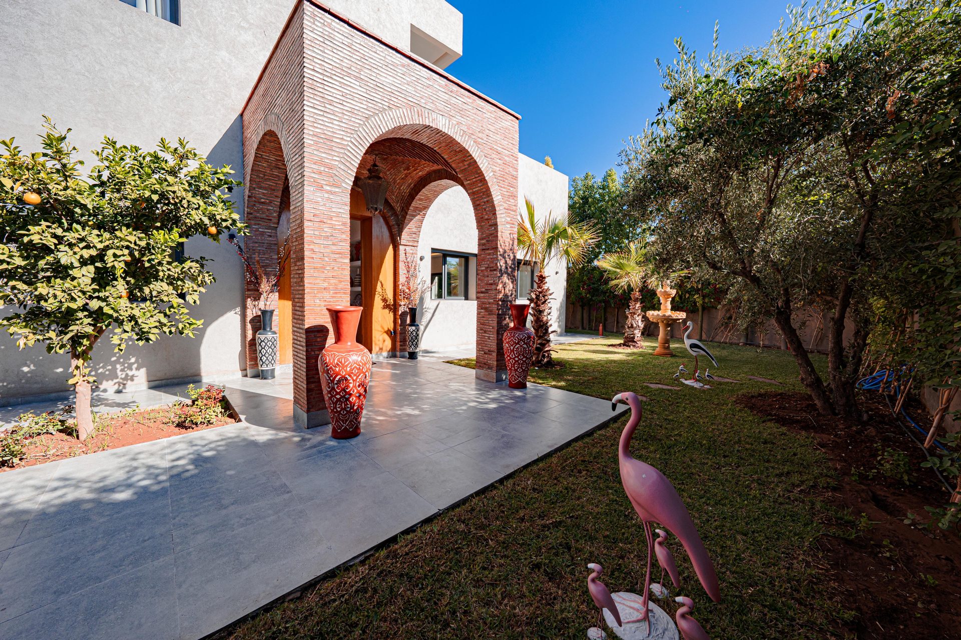 Maison meublée 4 ch. à louer Route de Fès, Marrakech — Maison, Marrakech