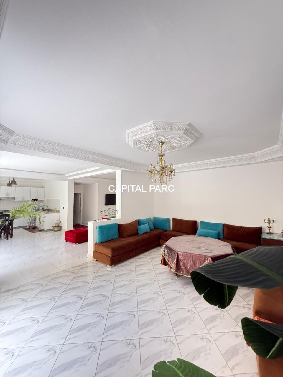 Villa meublée RDC 140 m² 2 ch. à louer Targa, Marrakech — Villa meublée, Marrakech