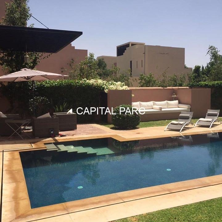Villa meublée 3 ch. avec piscine, golf, Marrakech à louer — Villa meublée, Marrakech