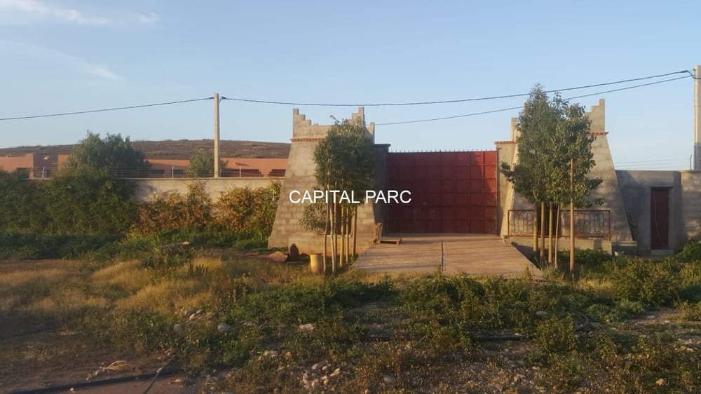 Terrain 1 ha clôturé à vendre, plan villa, Marrakech — photo 4