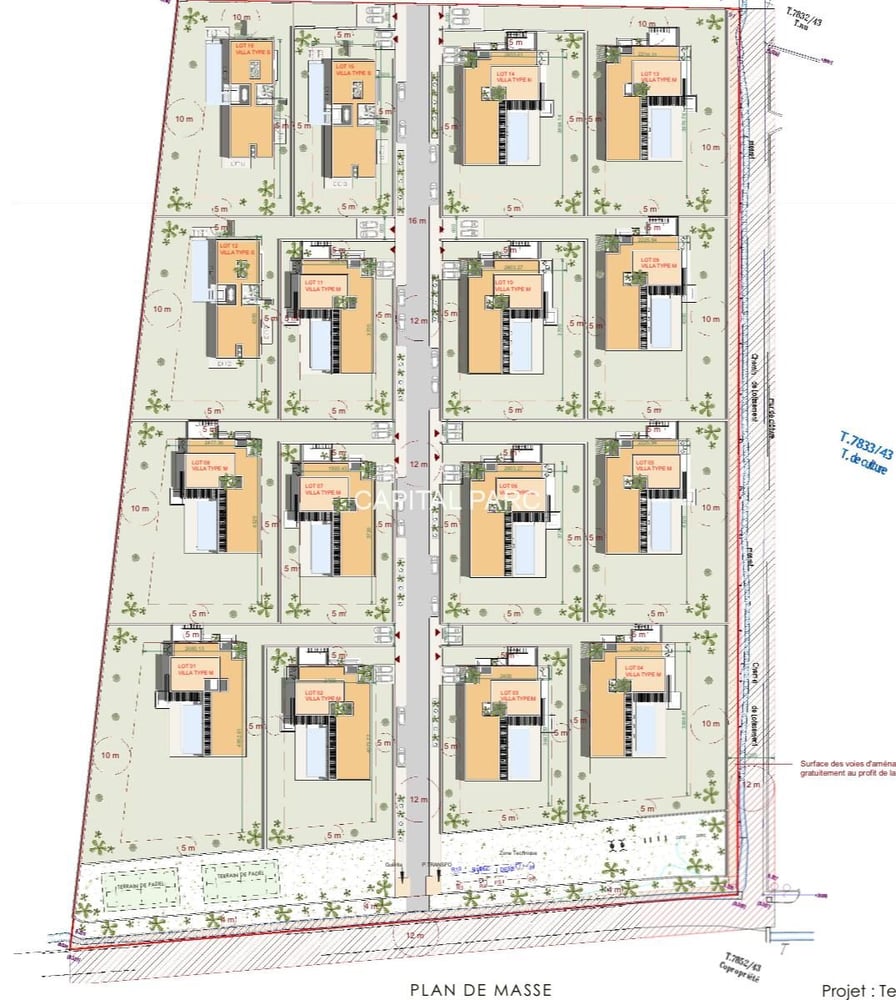 Terrain titré 3,85 ha, projet 16 villas – Tahanaoute — photo 5