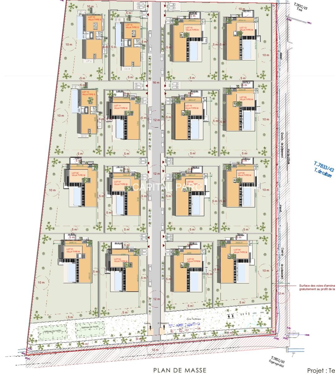 Terrain titré 3,85 ha, projet 16 villas – Tahanaoute — miniature 5