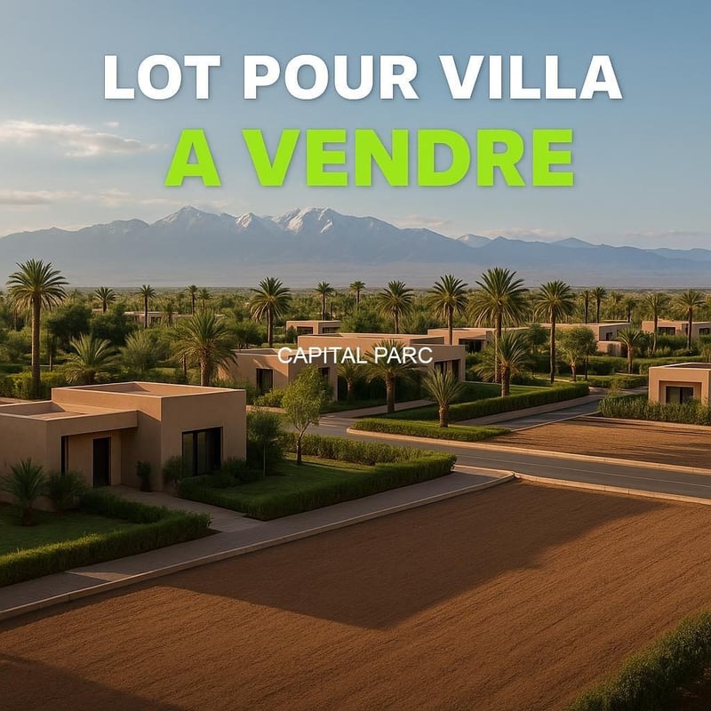 Lot terrain 1000 m² à vendre Tameslohte, route de Tahanaoute — Lot de terrain, Tahanaoute
