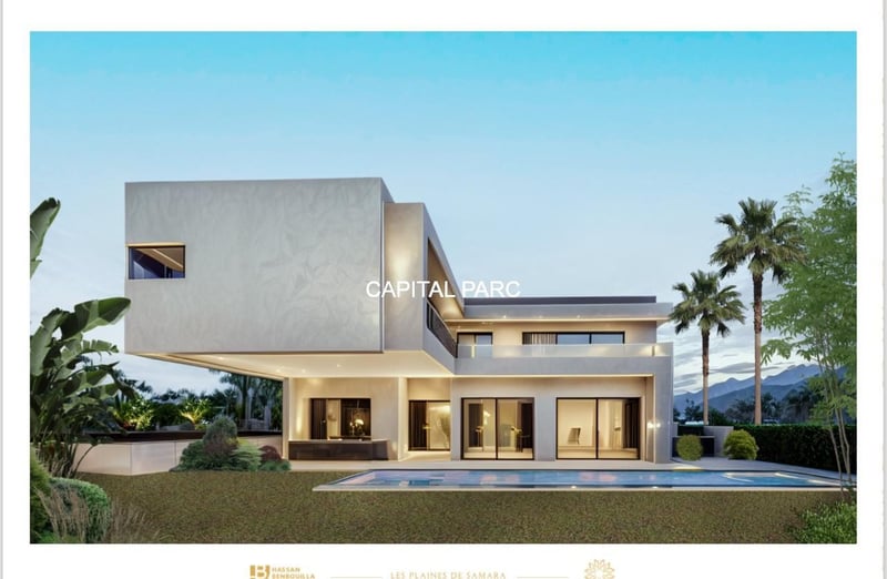 Villa 3 ch. à vendre, 303 m², route de l'Ourika, Marrakech — Villa, Tahanaoute