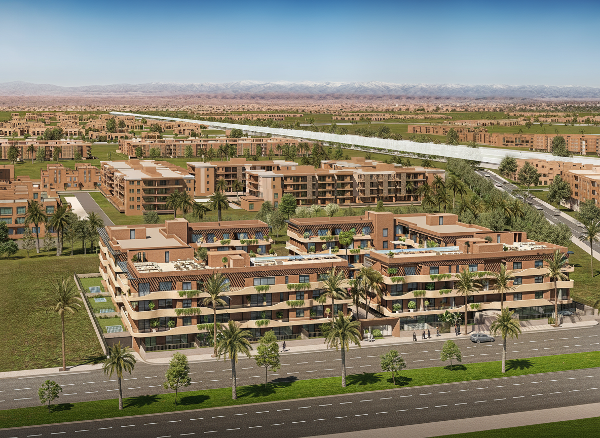Vente : programme neuf d’appartements, quartier Agdal , Marrakech  — miniature 4