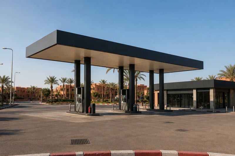 Station-service équipée à vendre, Route de la Forêt, Marrakech — Station-service, Marrakech