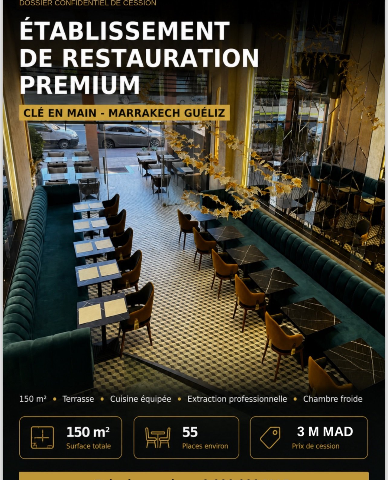 Fonds de restaurant en pleine activité à vendre, Guéliz, Marrakech — miniature 2