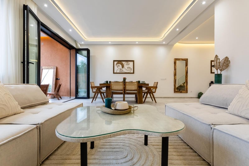 Villa meublée 3 ch. à louer, Targa, Marrakech — Villa meublée, Marrakech